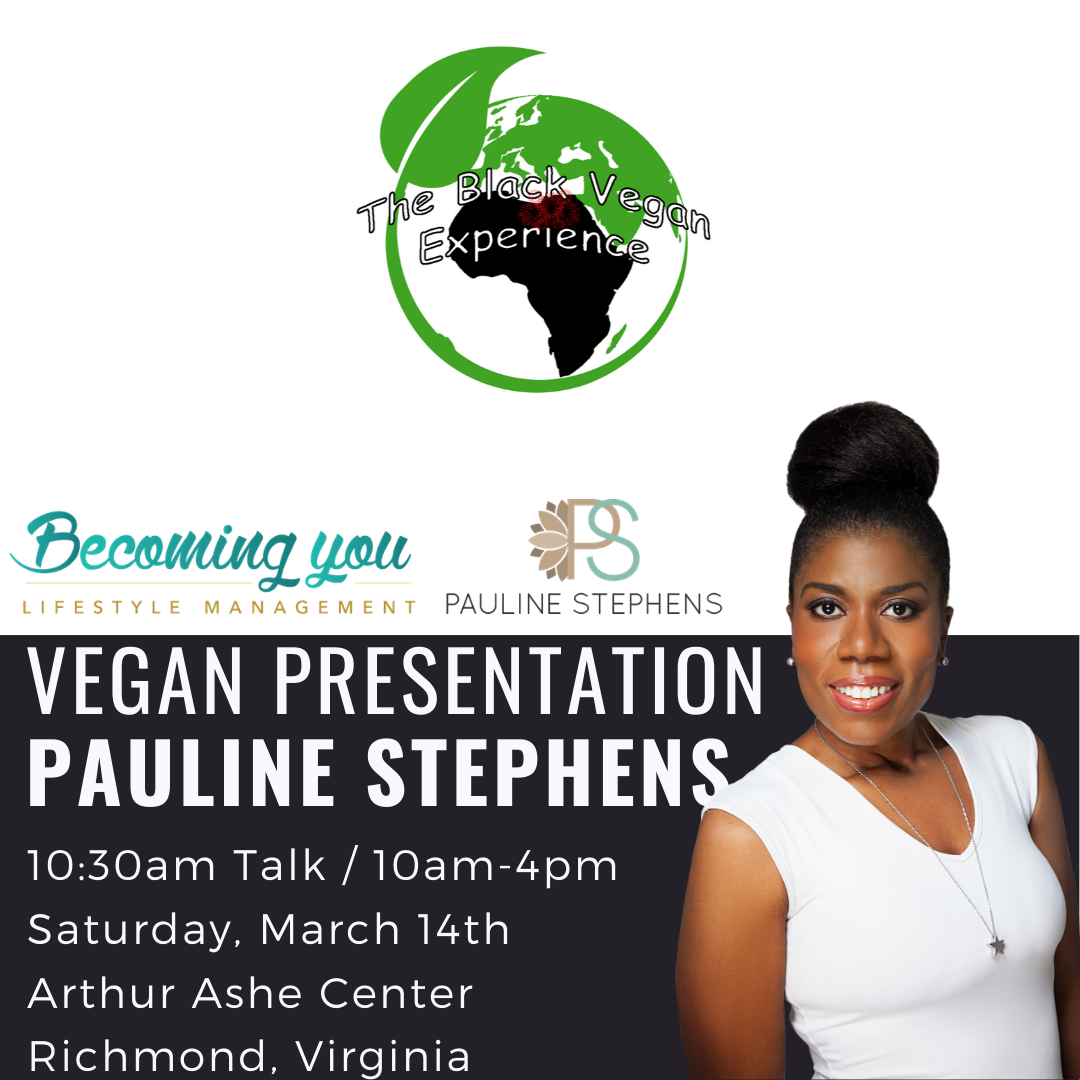 Pauline Stephens presents at the black vegan experience