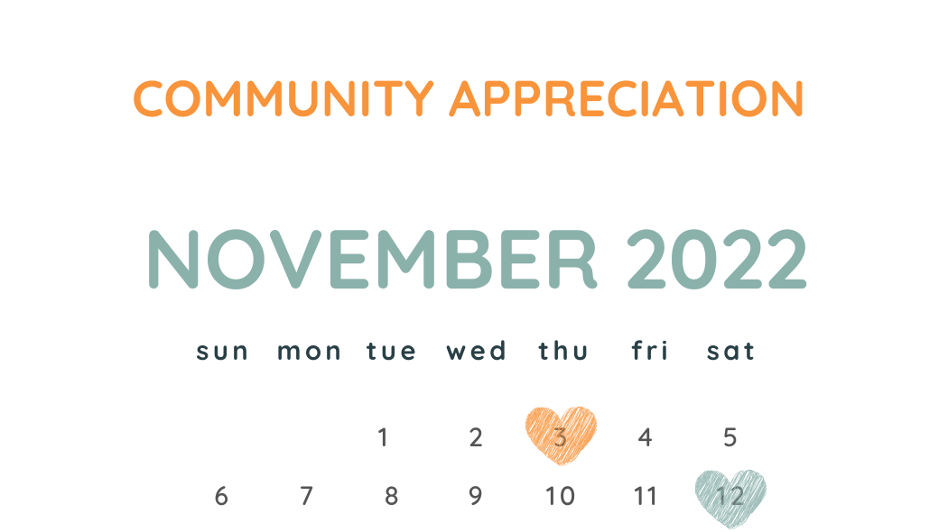Becoming You Lifestyle Management Community Appreciation Day calendar