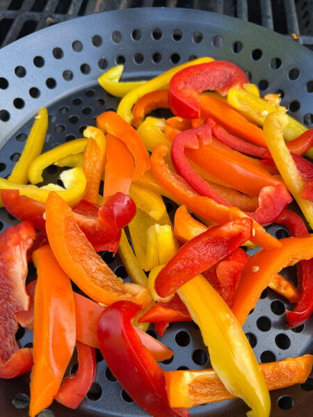 Red, Orange and Yellow bellow peppers 