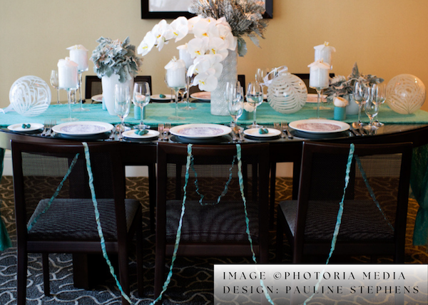 Professional Photograph of an elegant tablescape