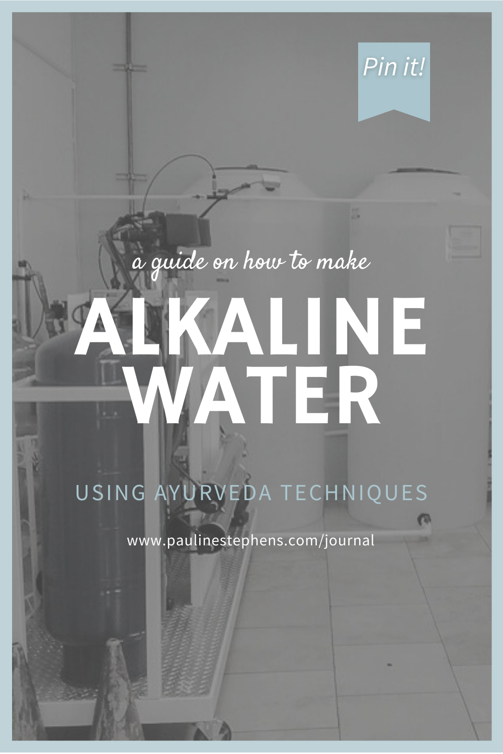 Photo for Pinterest on a health food store in California with alkaline water reverse osmosis machine ©Pauline Stephens